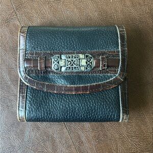 Brighton Black and Brown Leather Wallet